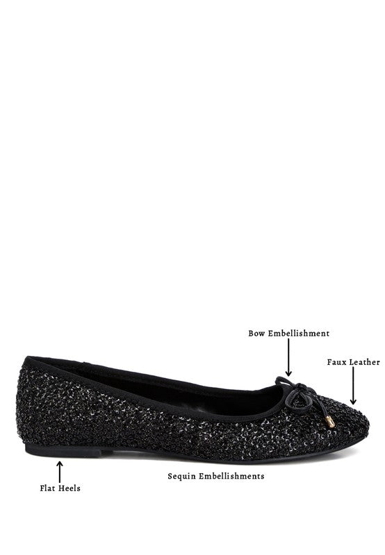 Ringo Sequin Embellished Ballet Flats - Undeniably LUXE