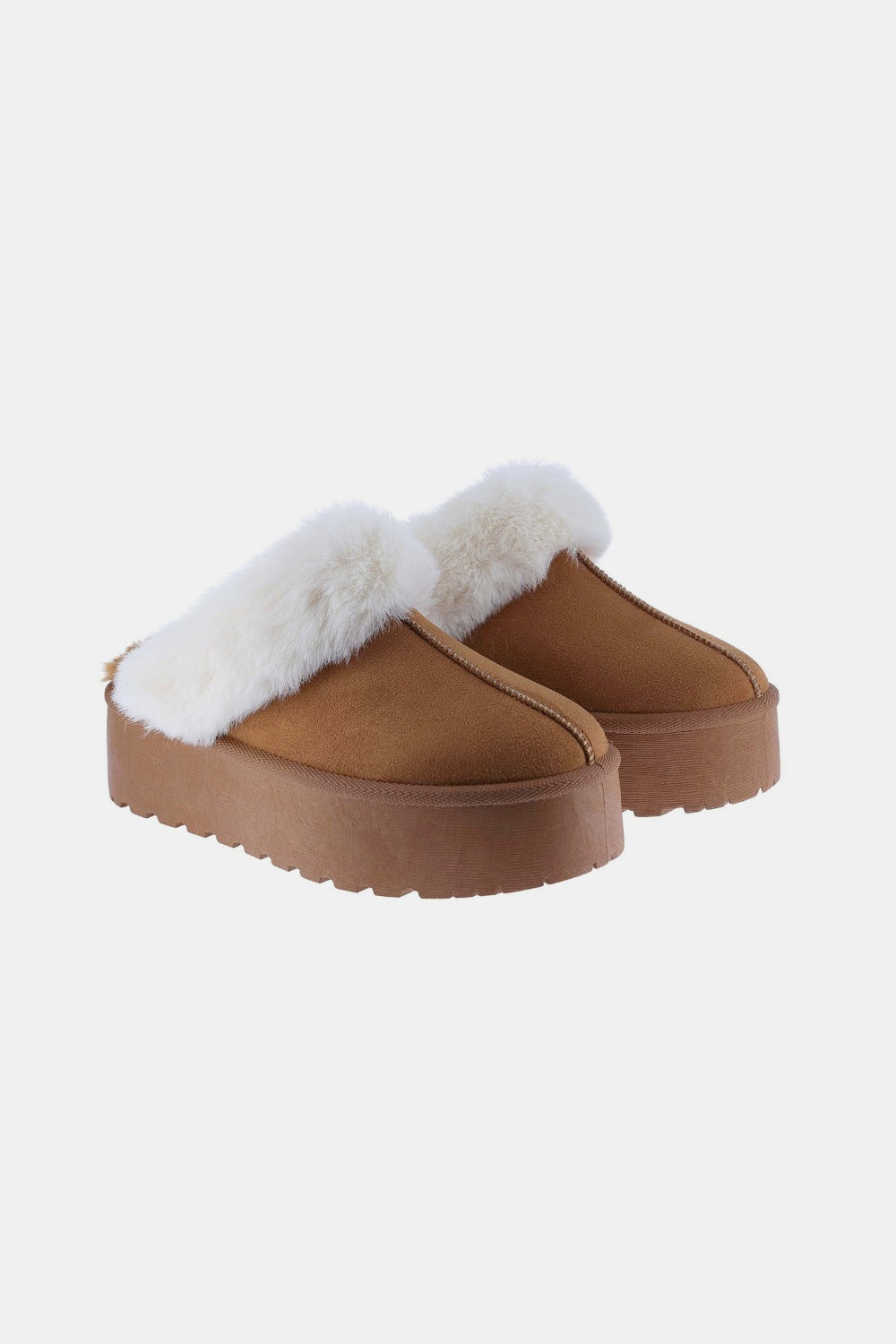 Fur Trim Snow Slippers - Undeniably LUXE