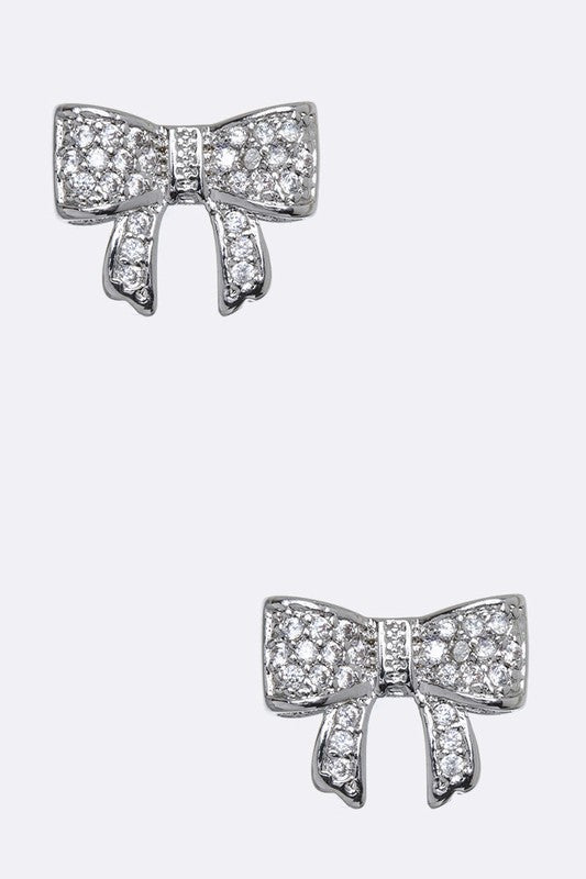 Petite Bow Stud Earrings - Undeniably LUXE