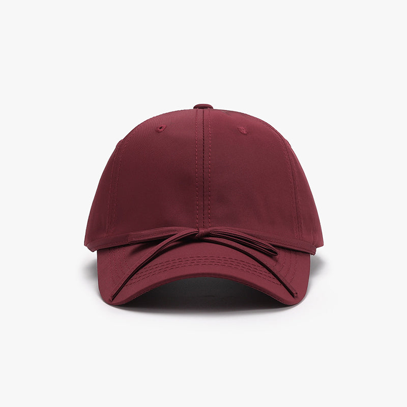 Tied Bow Cotton Baseball Cap - Undeniably LUXE