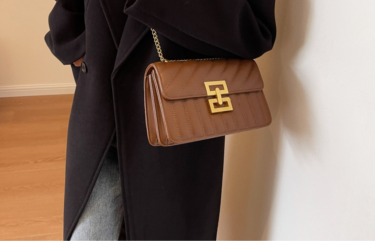 Heather Leather Crossbody Bag - Undeniably LUXE