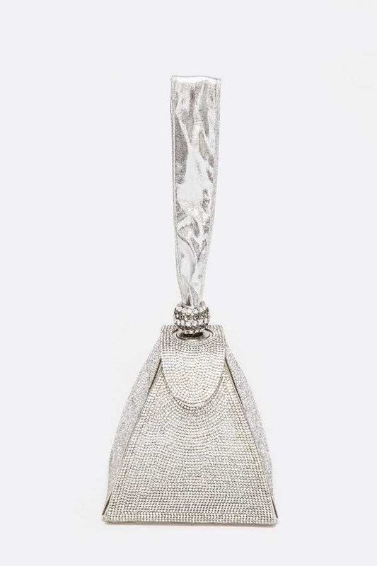 Iconic Rhinestone Top Handle Iconic Clutch Bag - Undeniably LUXE