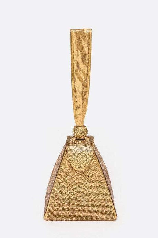Iconic Rhinestone Top Handle Iconic Clutch Bag - Undeniably LUXE