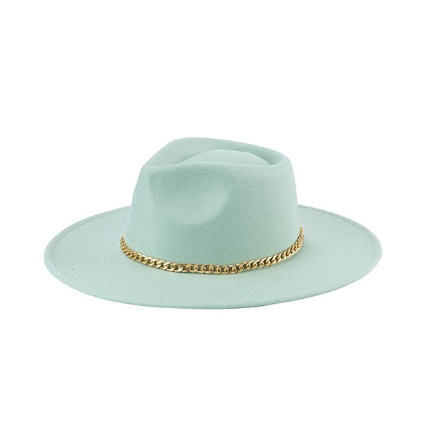Chain Belt Fedora Hat - Undeniably LUXE