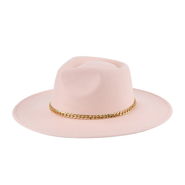 Chain Belt Fedora Hat - Undeniably LUXE