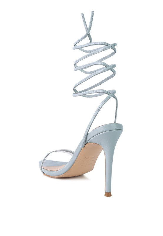 SPHYNX HIGH HEEL LACE UP SANDALS - Undeniably LUXE
