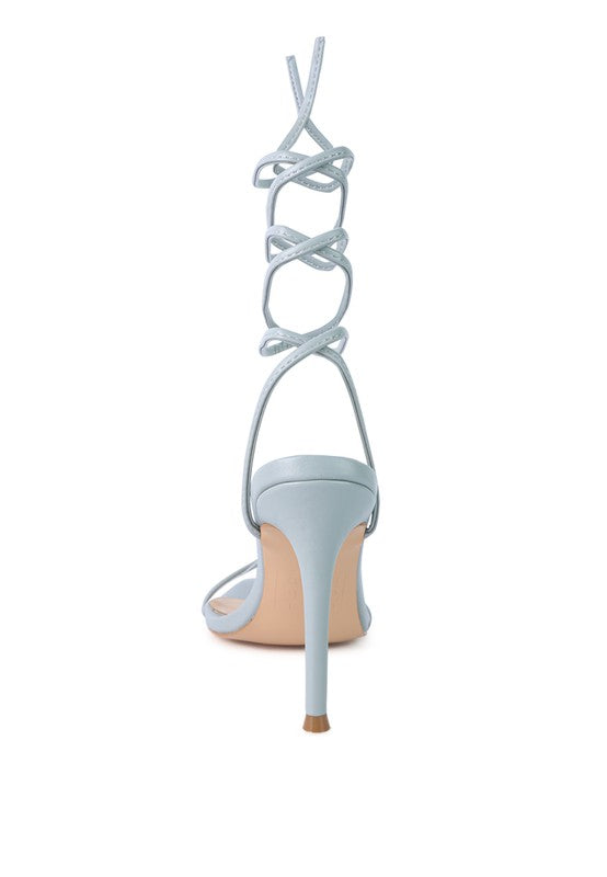 SPHYNX HIGH HEEL LACE UP SANDALS - Undeniably LUXE