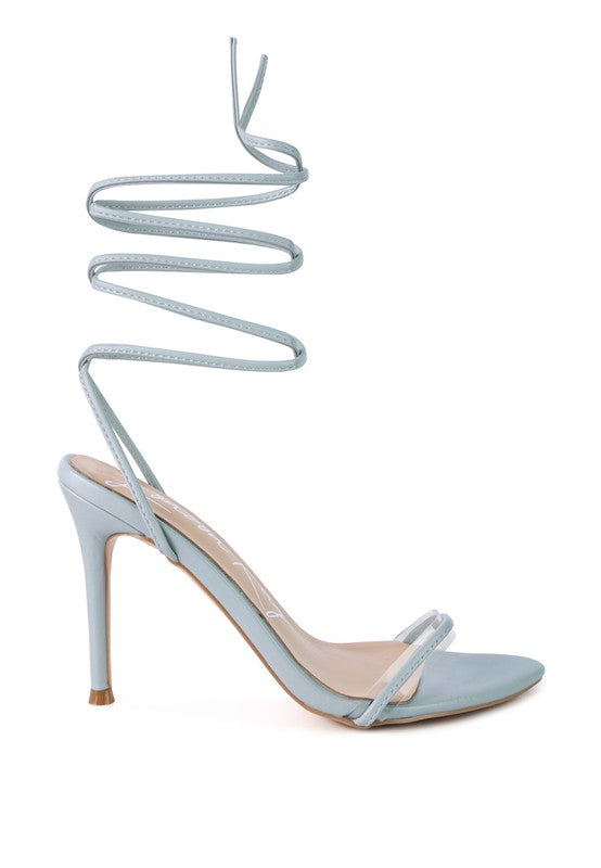 SPHYNX HIGH HEEL LACE UP SANDALS - Undeniably LUXE