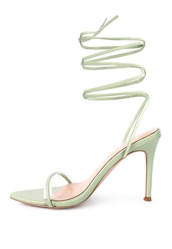 SPHYNX HIGH HEEL LACE UP SANDALS - Undeniably LUXE