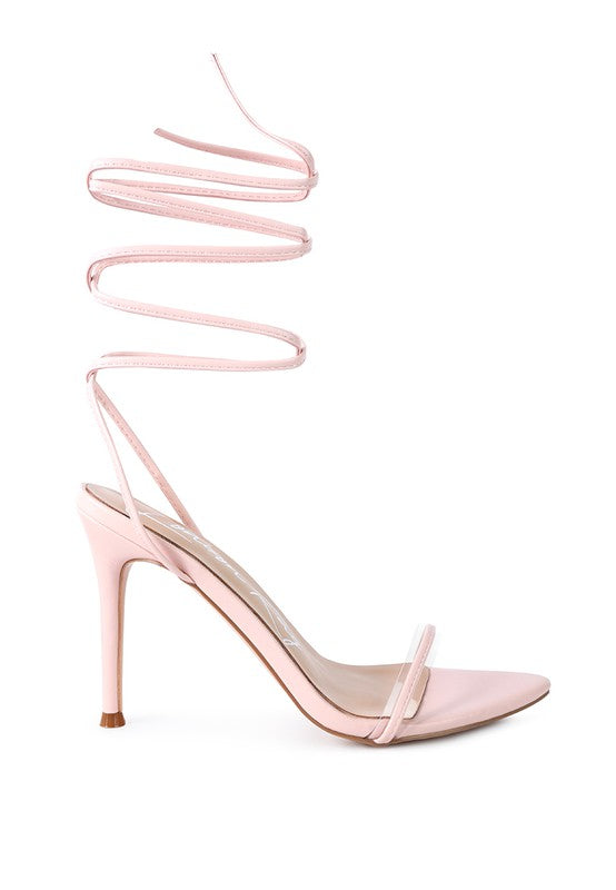 SPHYNX HIGH HEEL LACE UP SANDALS - Undeniably LUXE
