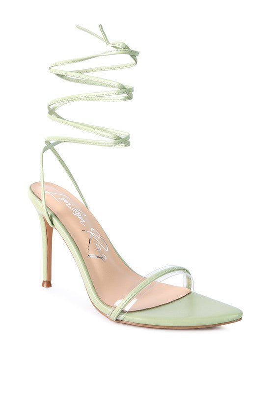 SPHYNX HIGH HEEL LACE UP SANDALS - Undeniably LUXE