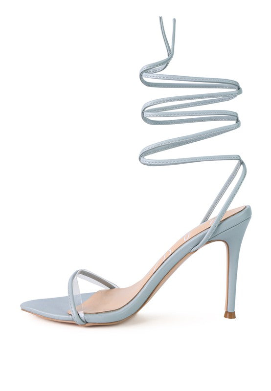 SPHYNX HIGH HEEL LACE UP SANDALS - Undeniably LUXE