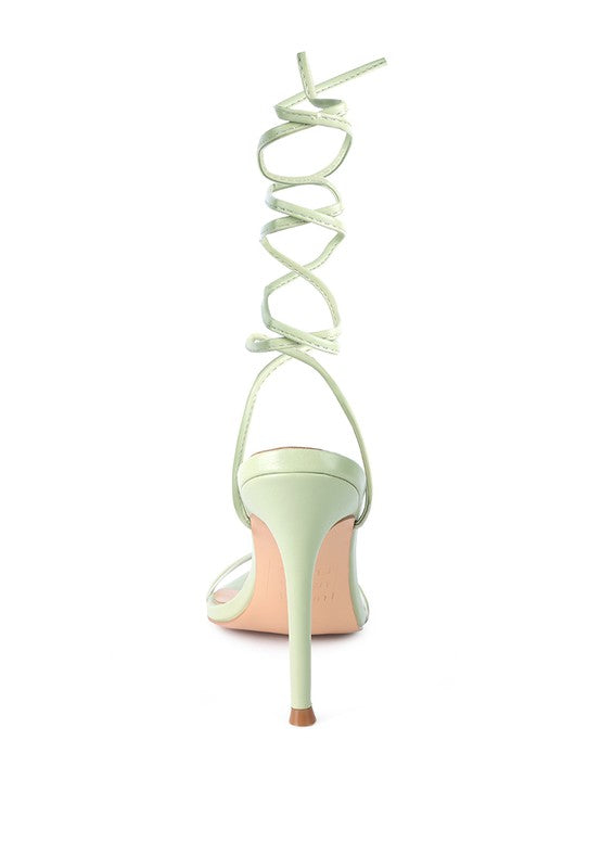 SPHYNX HIGH HEEL LACE UP SANDALS - Undeniably LUXE