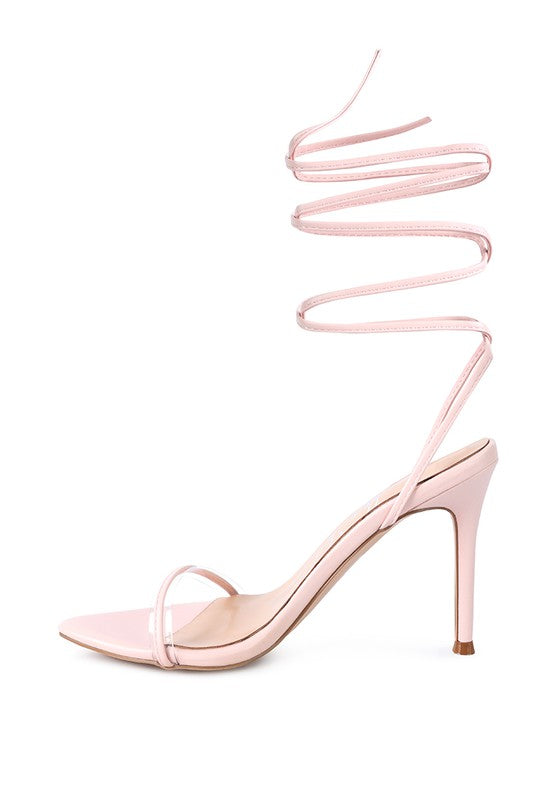 SPHYNX HIGH HEEL LACE UP SANDALS - Undeniably LUXE