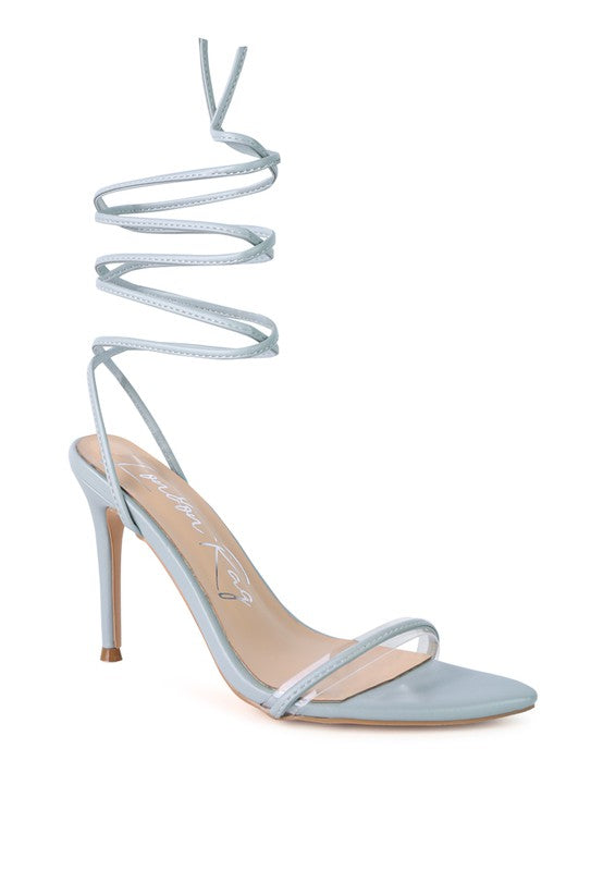 SPHYNX HIGH HEEL LACE UP SANDALS - Undeniably LUXE