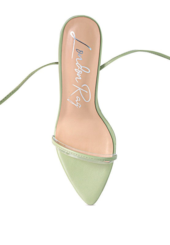 SPHYNX HIGH HEEL LACE UP SANDALS - Undeniably LUXE