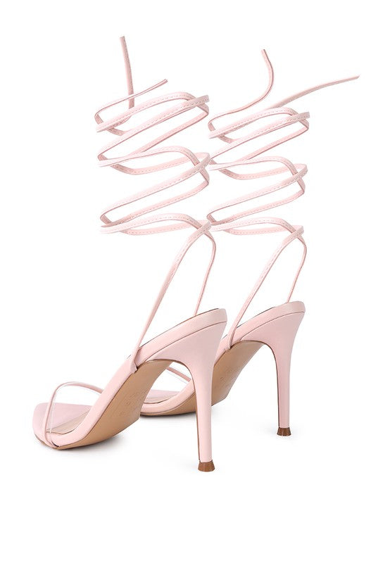SPHYNX HIGH HEEL LACE UP SANDALS - Undeniably LUXE
