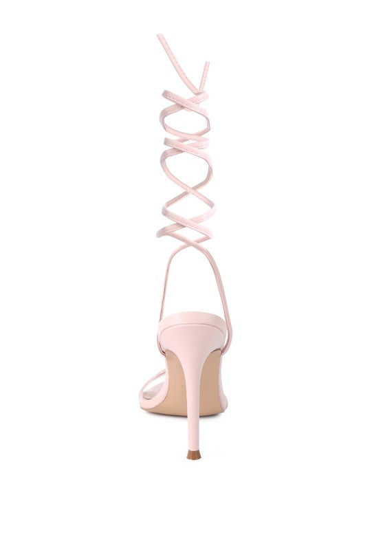 SPHYNX HIGH HEEL LACE UP SANDALS - Undeniably LUXE
