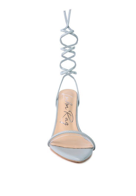SPHYNX HIGH HEEL LACE UP SANDALS - Undeniably LUXE