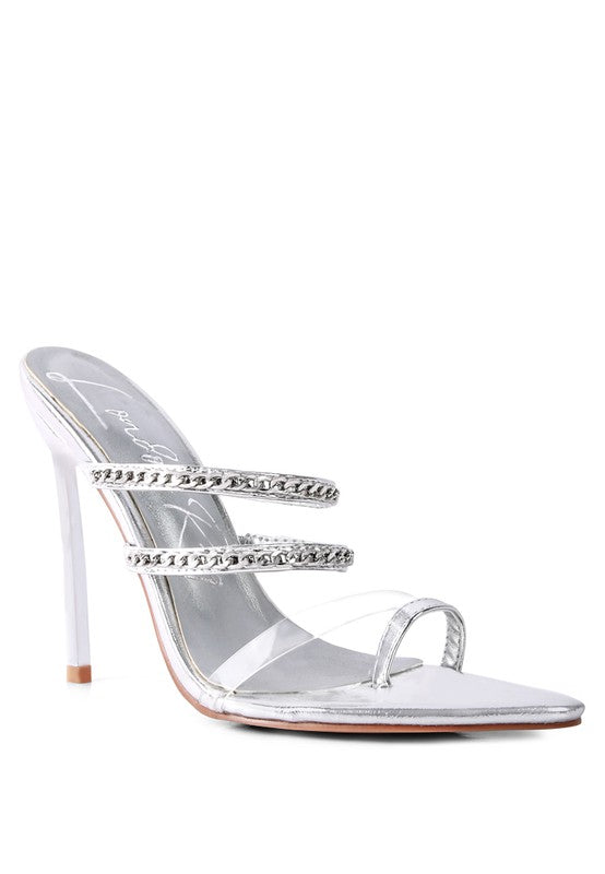 TICKLE ME HIGH HEELED TOE RING SANDALS - Undeniably LUXE