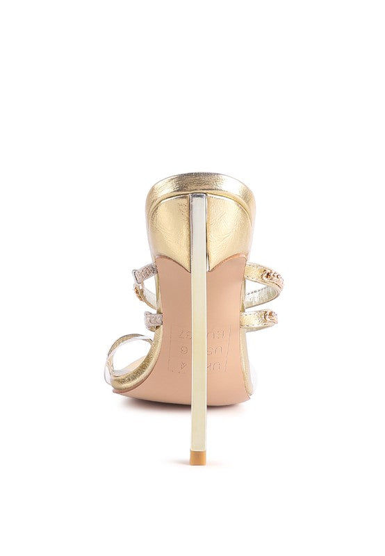 TICKLE ME HIGH HEELED TOE RING SANDALS - Undeniably LUXE