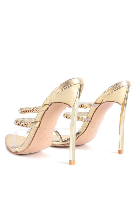 TICKLE ME HIGH HEELED TOE RING SANDALS - Undeniably LUXE