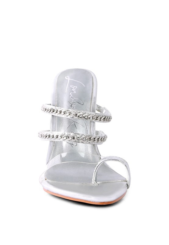 TICKLE ME HIGH HEELED TOE RING SANDALS - Undeniably LUXE