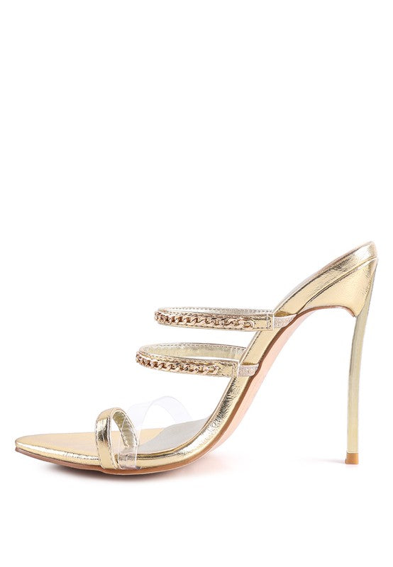 TICKLE ME HIGH HEELED TOE RING SANDALS - Undeniably LUXE