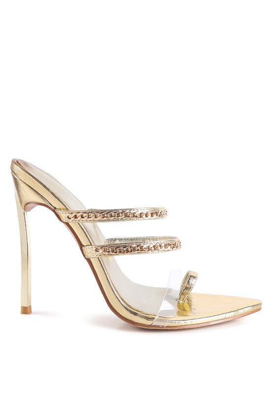 TICKLE ME HIGH HEELED TOE RING SANDALS - Undeniably LUXE