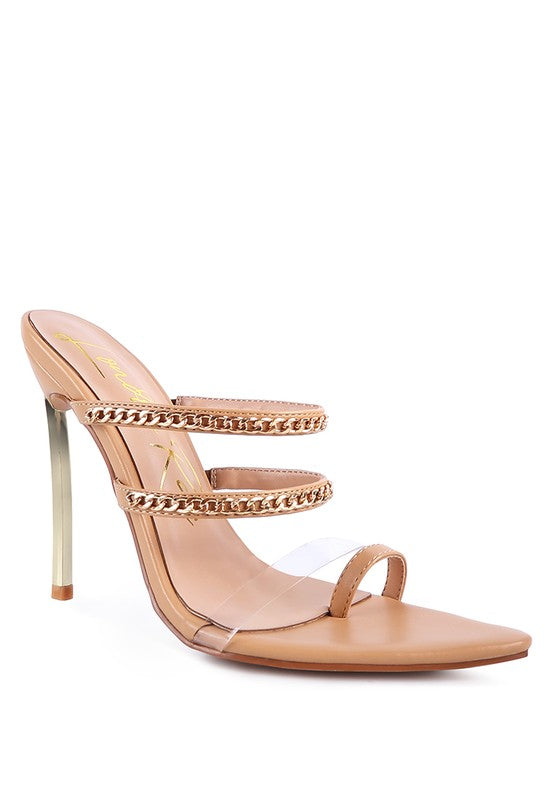 TICKLE ME HIGH HEELED TOE RING SANDALS - Undeniably LUXE