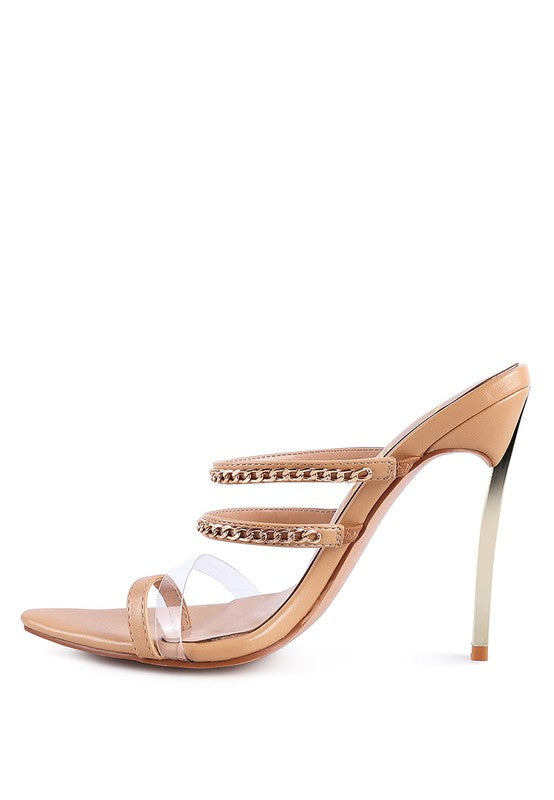 TICKLE ME HIGH HEELED TOE RING SANDALS - Undeniably LUXE