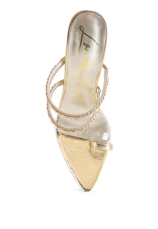 TICKLE ME HIGH HEELED TOE RING SANDALS - Undeniably LUXE