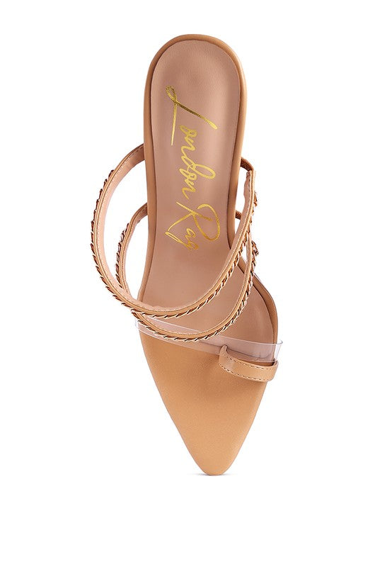 TICKLE ME HIGH HEELED TOE RING SANDALS - Undeniably LUXE