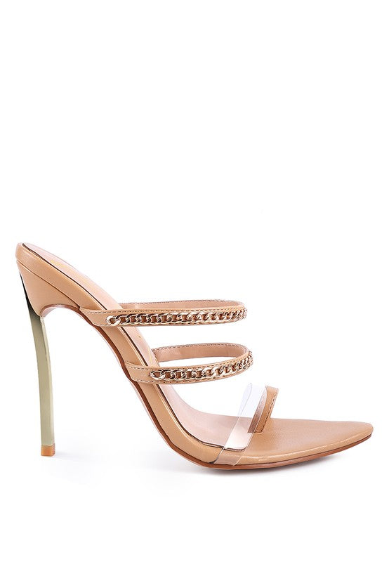 TICKLE ME HIGH HEELED TOE RING SANDALS - Undeniably LUXE
