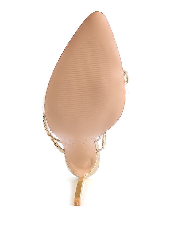 TICKLE ME HIGH HEELED TOE RING SANDALS - Undeniably LUXE
