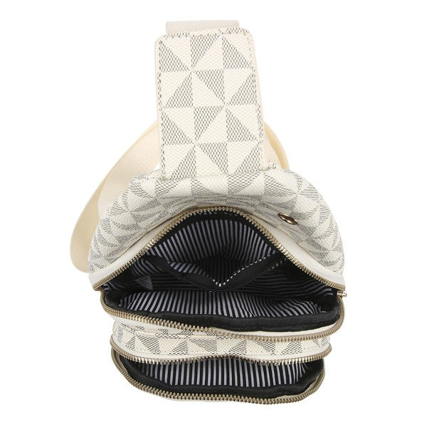 Chic Monogram Crossbody Backpack - Undeniably LUXE