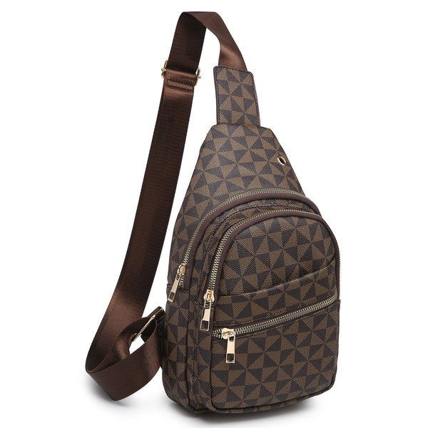 Chic Monogram Crossbody Backpack - Undeniably LUXE