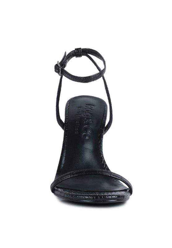 BLONDES Croc High Heeled Sandal - Undeniably LUXE