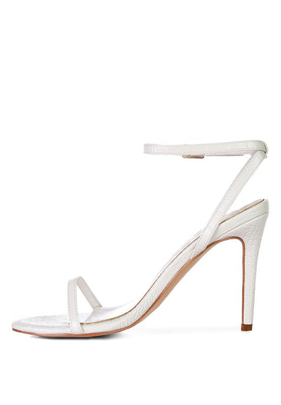 BLONDES Croc High Heeled Sandal - Undeniably LUXE