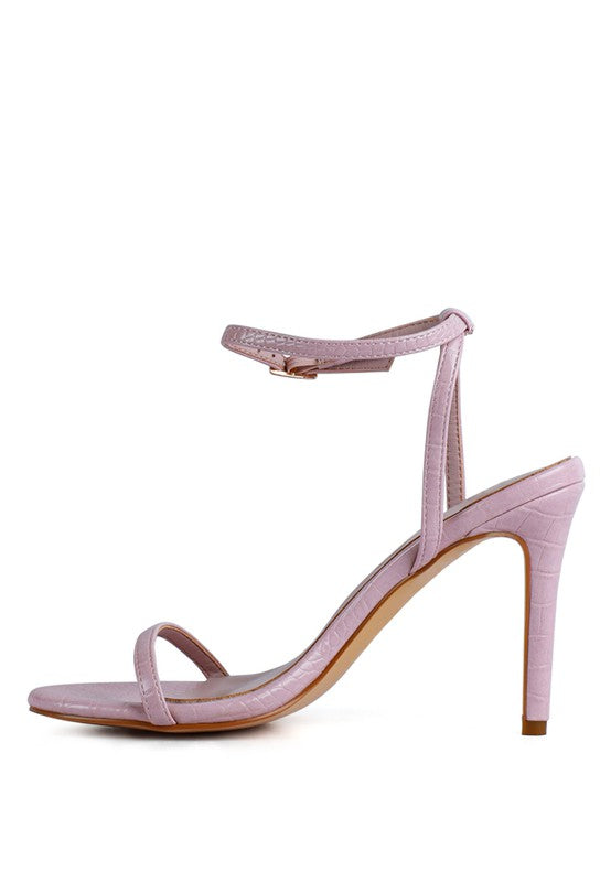 BLONDES Croc High Heeled Sandal - Undeniably LUXE