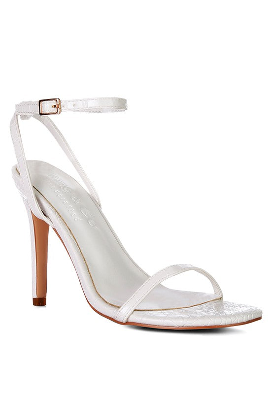 BLONDES Croc High Heeled Sandal - Undeniably LUXE