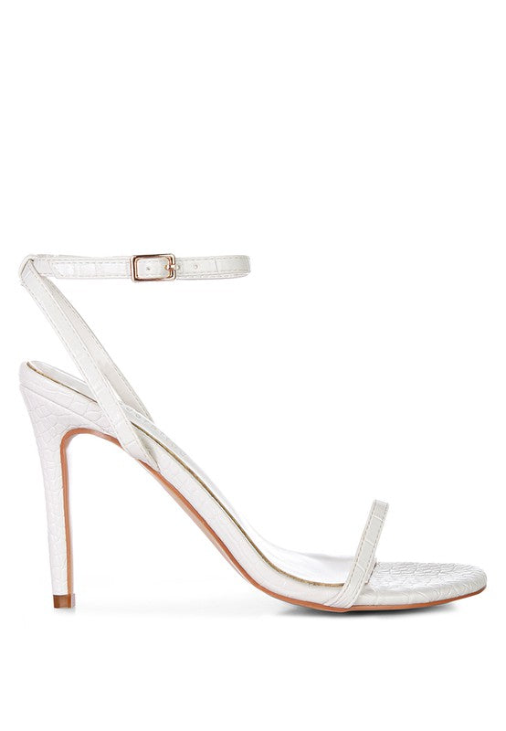 BLONDES Croc High Heeled Sandal - Undeniably LUXE