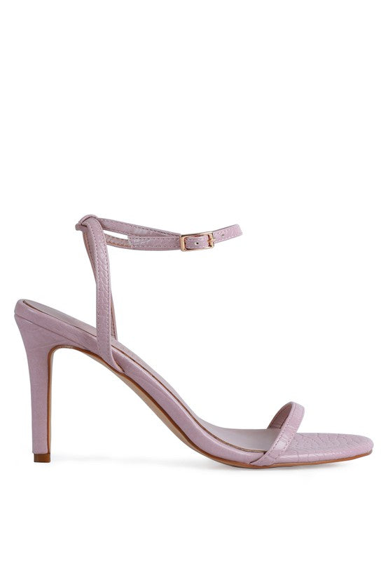 BLONDES Croc High Heeled Sandal - Undeniably LUXE