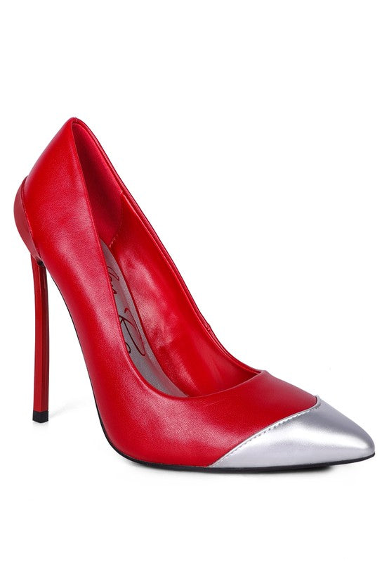 Ciara Silver Dip Stiletto Heels - Undeniably LUXE