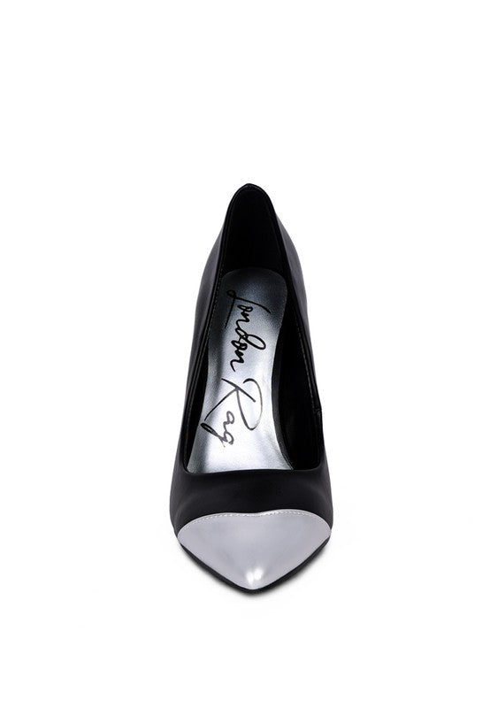 Ciara Silver Dip Stiletto Heels - Undeniably LUXE