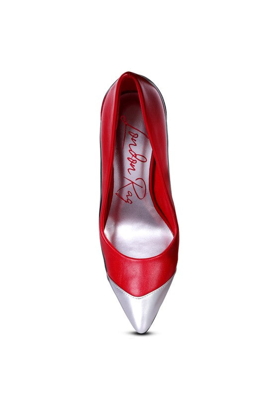 Ciara Silver Dip Stiletto Heels - Undeniably LUXE