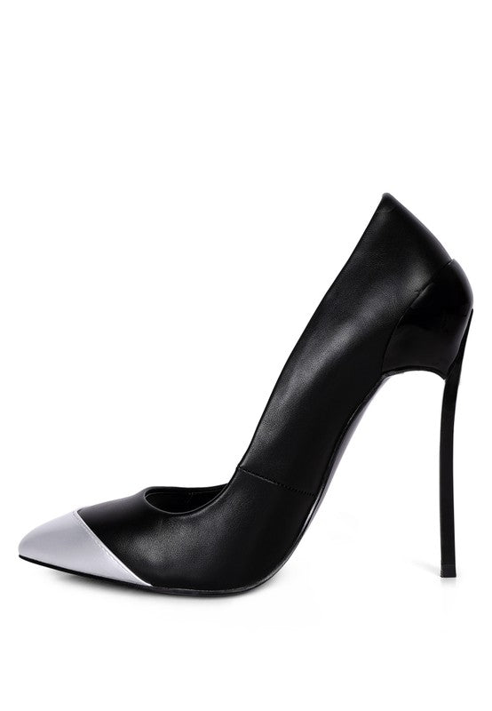 Ciara Silver Dip Stiletto Heels - Undeniably LUXE