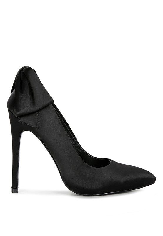 HORNET Green Satin Stiletto Pumps - Undeniably LUXE