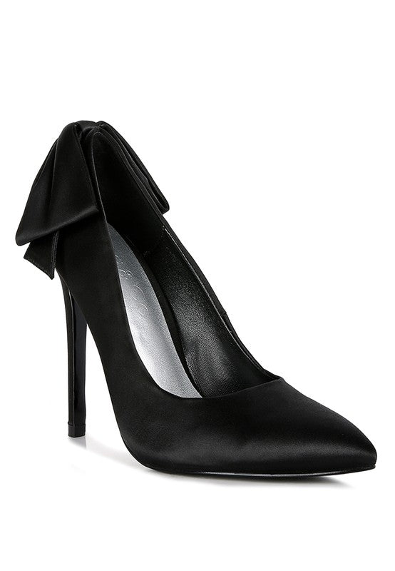HORNET Green Satin Stiletto Pumps - Undeniably LUXE