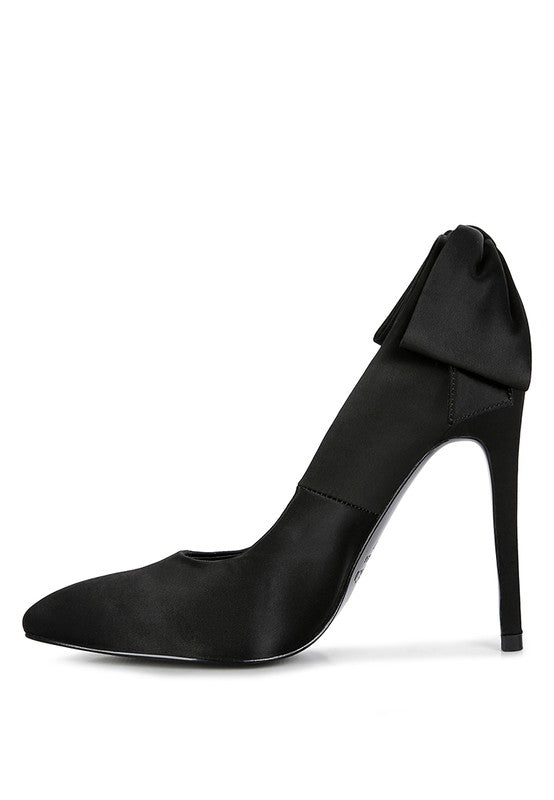 HORNET Green Satin Stiletto Pumps - Undeniably LUXE